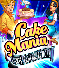 Jetzt das Klick-Management-Spiel Cake Mania: Lights, Camera, Action! kostenlos herunterladen! Klick-Management-Spiel: Cake Mania: Lights, Camera, Action!