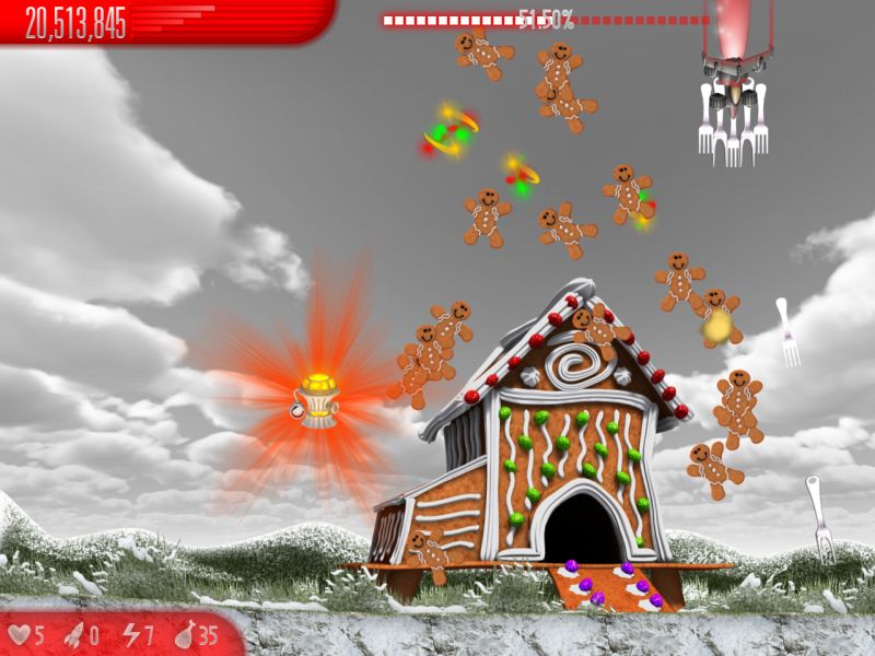 chicken-invaders-5-cluck-of-the-dark-side-christmas-edition - Screenshot No. 3