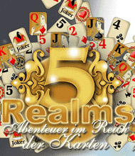 Jetzt das Solitaire-Spiel 5 Realms: Das Reich der Karten kostenlos herunterladen und spielen!! Solitaire-Spiel: 5 Realms: Das Reich der Karten