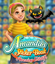 3-Gewinnt-Spiel: Amanda's Sticker Book: Amazing Wildlife