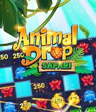 3-Gewinnt-Spiel: Animal Drop Safari